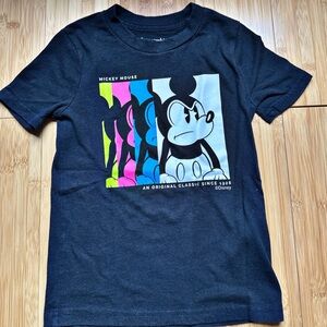 Abercrombie Kids Black Short Sleeve Tee- Mickey Mouse